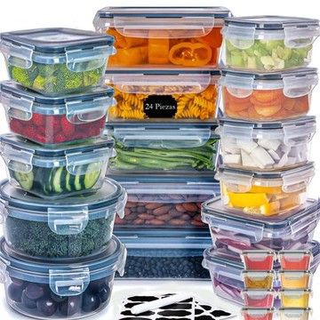 工廠直供蔬果保鮮盒家用密封帶蓋按扣水果便當盒方形食品密封盒