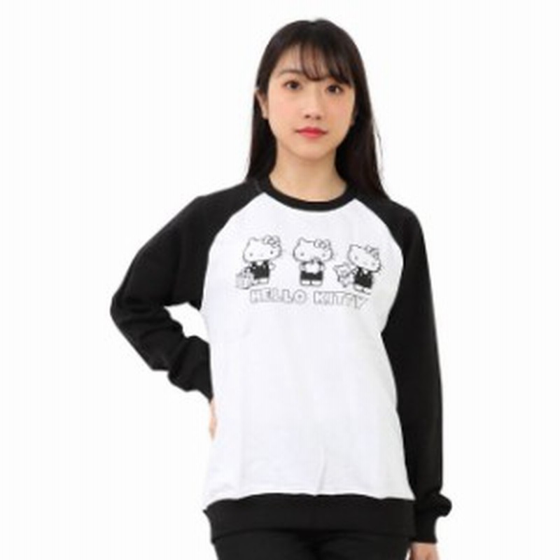 ハローキティ スウェット トレーナー 長袖 ラグラン レディース M L サンリオ 通販 Lineポイント最大1 0 Get Lineショッピング
