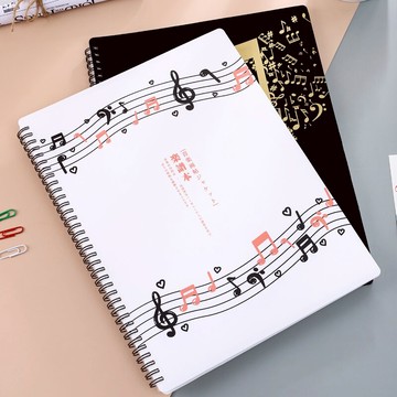 鋼琴譜夾 可定製簡約A4譜夾子樂譜夾鋼琴譜曲譜夾冊學生文件夾透明插頁加厚『XY14836』