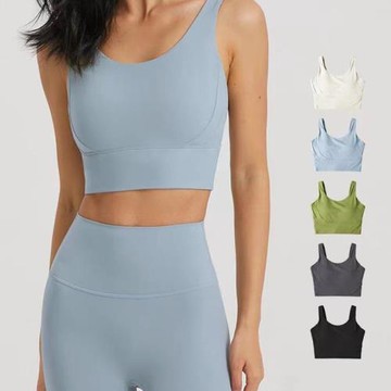 新款高強度運動內衣女高端跑步瑜伽服背心防震防下垂健身上衣文胸