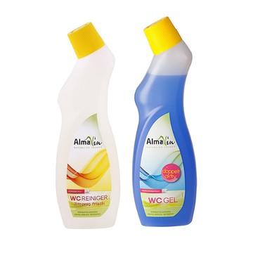 德國 AlmaWin 清新檸檬廁所清潔劑 清新薄荷馬桶清潔劑 750ml 馬桶清潔 附發票【心心哈德】現貨 全館499超取免運｜全場下殺★滿額再享折扣