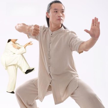 有長袖2021新秋季武當楚靈太極服中國風透氣亞麻練功服功夫武術服