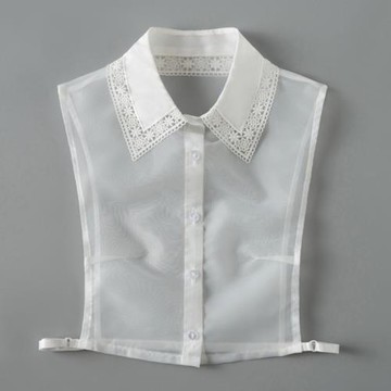 領先生打底襯衫領內搭減齡裝飾領韓版百搭假襯衣領歐根紗假領子