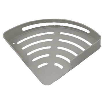 浴室置物架 三角籃帶桿帶鉤 強力無痕貼  不適用  白色  1盒