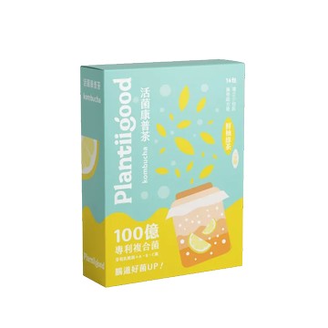 (預購) Plantiigood 活菌康普茶 - 鮮柚綠茶口味 14入盒裝 (PLG0011)
