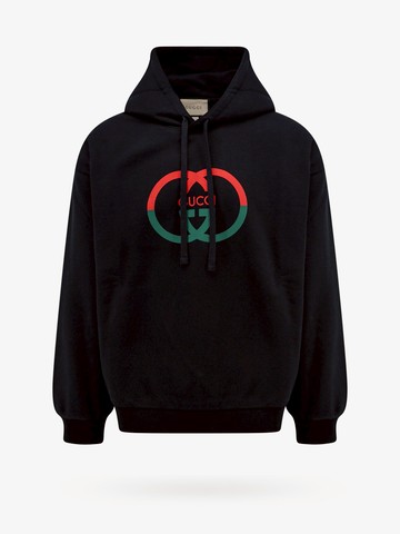 Cotton sweatshirt with frontal logo - GUCCI - gender_Man