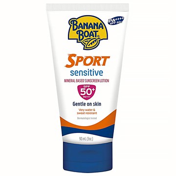 BANANA BOAT 香蕉船 淨護運動防曬乳液 SPF50+ 防水耐汗 礦物基底物理性防曬 90ml  1條