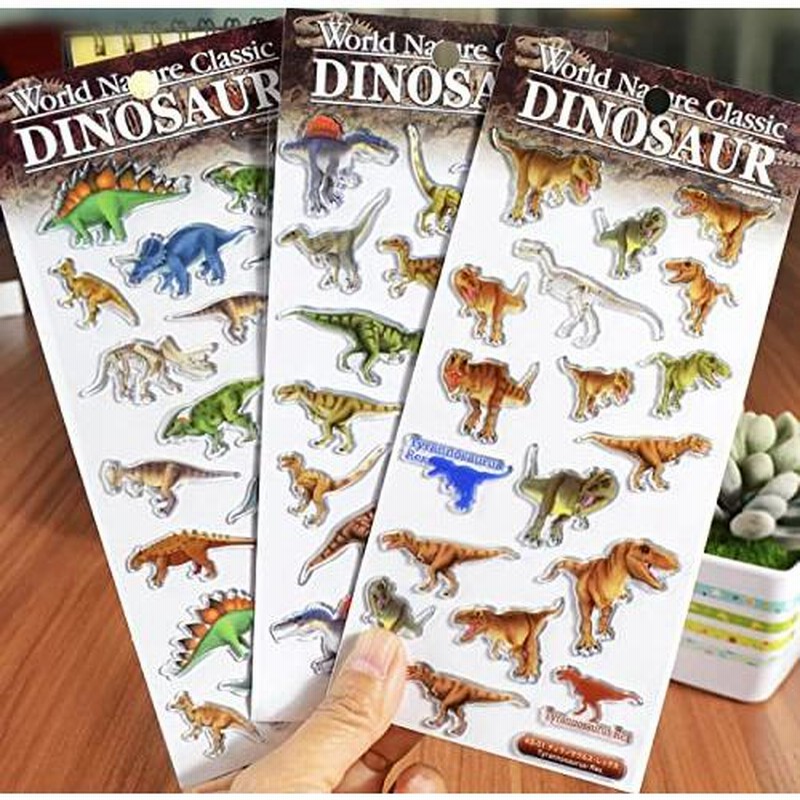 たっぷり7枚セット カッコイイ リアル恐竜シール 迫力満点の恐竜シール ティラノサウルス スピノサウルス ステゴサウルス トリケラトプス 3dぷくぷ 通販 Lineポイント最大0 5 Get Lineショッピング