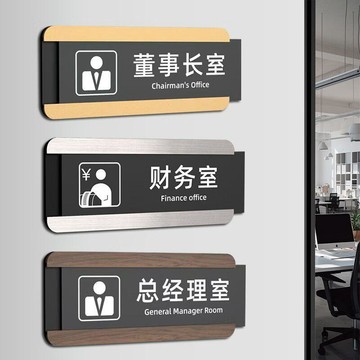 優在推薦🍰辦公室門牌定製抽拉亞克力可更換式科室牌公司部門總經理室標識牌NIF
