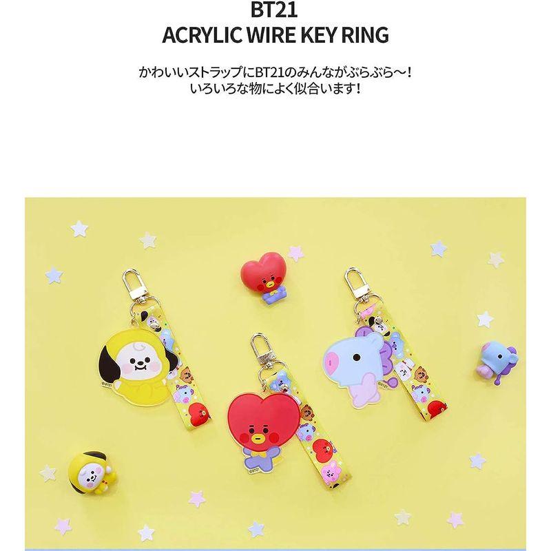 公式BT21 アクリルワイヤーリング Acrylic Wirering キーホルダー キーリング アクセサリー キャラクター BABY ベビ