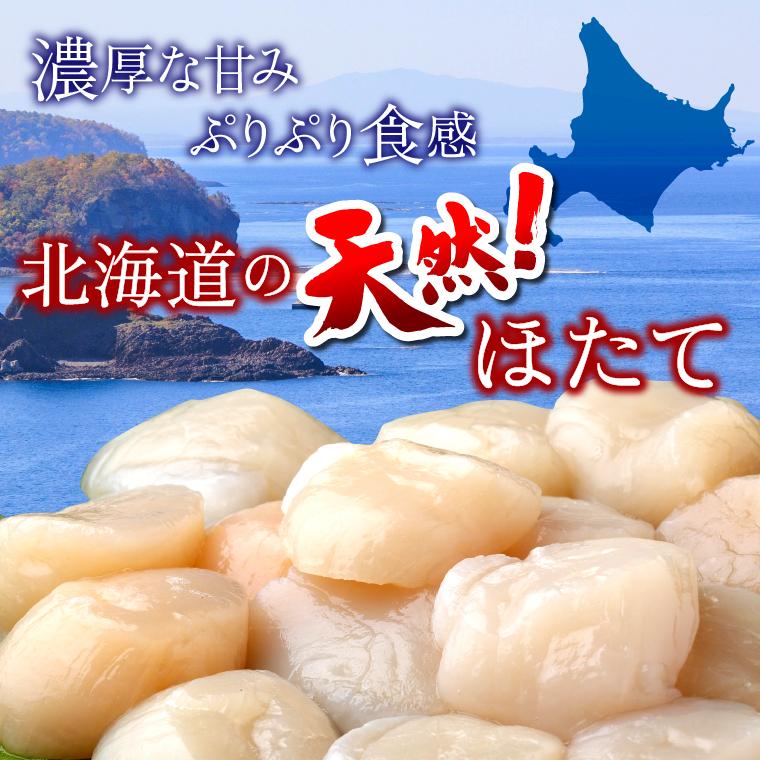 お歳暮 ギフト ホタテ 送料無料 天然 訳あり 冷凍ほたて貝柱 1kg(500g×2)   御歳暮 冬ギフト わけあり 訳アリ 不揃い 大粒 オホーツク海産 北海道 直送 新鮮