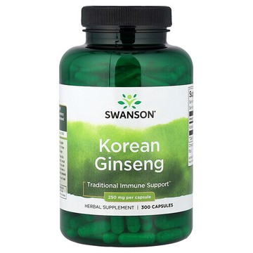 Swanson Vitamins, 高麗人參，300 粒膠囊（每粒膠囊 250 毫克）