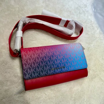 【MK｜全新】現貨 MICHAEL KORS WOC包 漸層 防刮紋 寬背帶 斜背包｜Little Bee 小蜜蜂精品