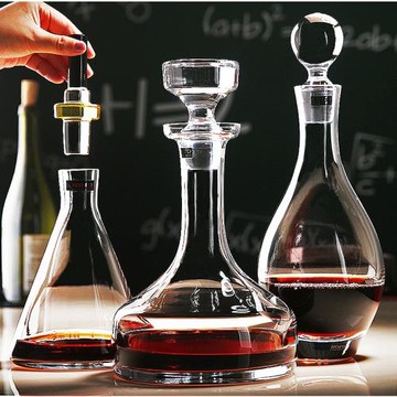 Krosno波蘭進口水晶玻璃帶蓋紅酒醒酒器xo洋酒瓶家用分酒器壺酒瓶