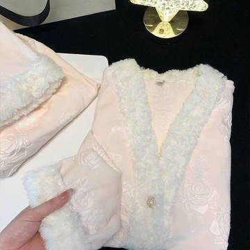 2025新款海島絨德絨睡衣女款加厚加絨秋冬季長袖保暖家居服套裝 睡衣女 睡衣套裝 大尺碼睡衣 家居服 居家套裝 秋冬睡衣