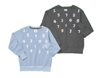 現貨 SOU SOU sousou 大學T 圓領 經典十數雙面印花設計 表面磨毛 內層刷毛 7-11 711 鐵灰L 灰藍M