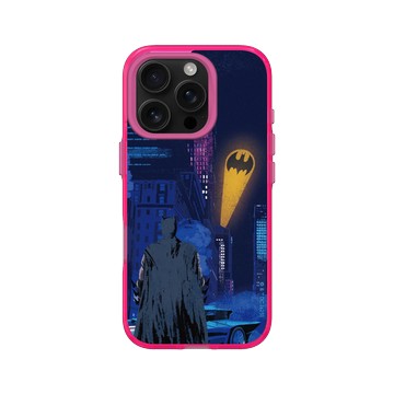 iPhone 16 Pro Clear 粉漾桃 - Batman 蝙蝠俠 - 蝙蝠訊號