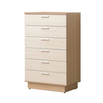 唯熙傢俱-喬莉原木雙色六斗櫃 抽屜櫃