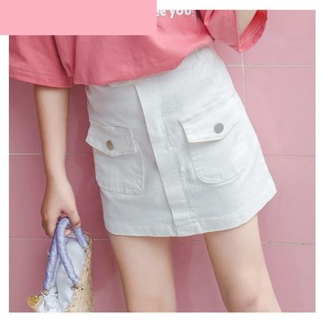 女童a字裙半身超洋氣 夏季小學生兒童牛仔短裙包臀大童韓版A