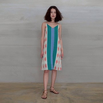仲夏之旅細肩帶印花洋裝 Mid-Summer Strape  Printed Dress D198