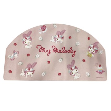 收納王妃 半圓形珪藻土地墊 草莓美樂蒂 2650g  60 x 39 x 0.9cm  1個