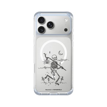 iPhone 17 Pro Max ClearX (MagSafe 兼容) 冰透藍 - Neomlei - 骷顱的旅程-黑