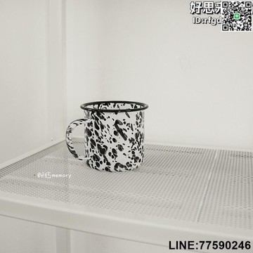 【快樂購】PK7J復古ins風潑墨水杯懷舊搪瓷杯懷舊簡約歐式馬克杯口杯果汁咖