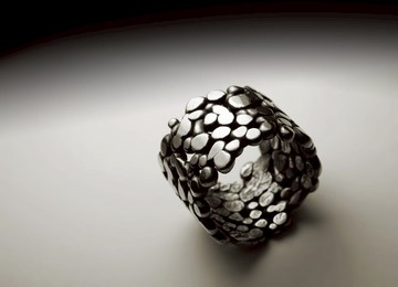 敲擊多圓粒組合戒指