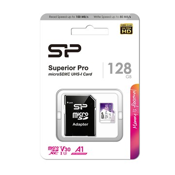 廣穎128GB Superior Pro U3耐用記憶卡(含轉