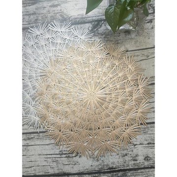 北歐金色餐墊餐桌墊酒店耐熱墊子高端隔熱家用防燙西餐墊防滑盤墊