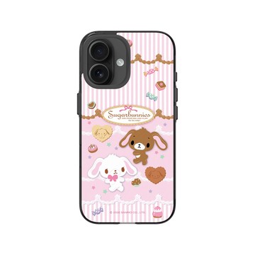 iPhone 16 Clear (相機按鈕) 酷墨灰 - 三麗鷗-蜜糖邦尼 Sugarbunnies - 烘焙時間