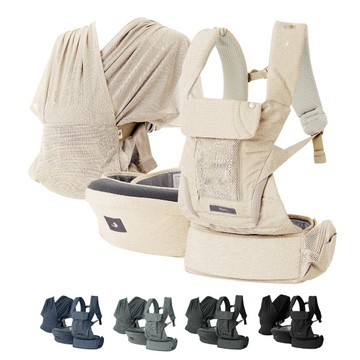 【贈冰絲涼感被-2/28止】韓國Pognae MAX 萬能四合一透氣背巾(5色可選)