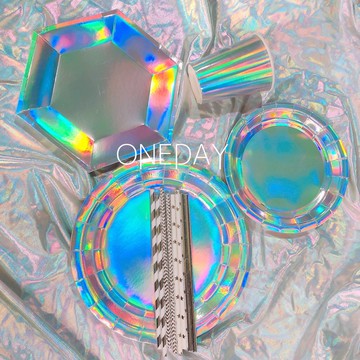 ONEDAY ✨獨家現貨✨超美雷射免洗餐具 雷射 紙盤 紙杯 吸管