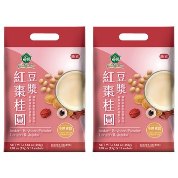 薌園 紅棗桂圓豆漿粉  冷熱皆宜  250g  2袋