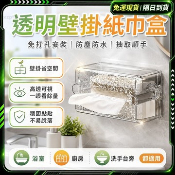 隔日達✨免打孔 波紋吸盤紙巾盒✨真空吸附 輕奢高檔 輕奢衛生間收納盒 洗臉巾收納盒 厠所抽紙盒 浴室麵巾盒 壁掛盒