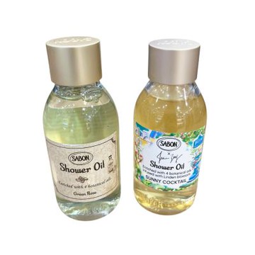 SABON SHOWER OIL沐浴油 一組兩入(內含:SUNNY COCKTAIL 100ml/GREEN ROSE 100ml)
