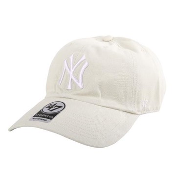 47BRAND-NY 白繡線第47章 中性棒球帽(米色)