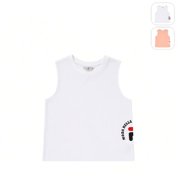 【FILA】女性 無袖背心-白色 5TKY-1469-WT