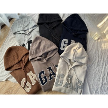 【MasCool】GAP 帽T Logo Hoodie  大學T GAP帽T GAP連帽 LOGO 百搭 素色 潮流