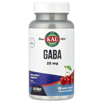 KAL, GABA，櫻桃味，25 毫克，120 片微片
