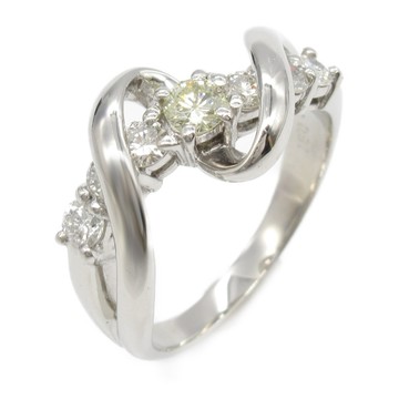 JEWELRY 無品牌珠寶 PT900鉑金 鑽石 戒指 16.5 【二手名牌BRAND OFF】