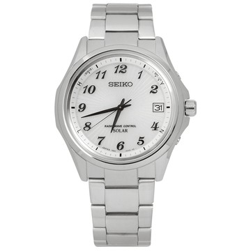 SEIKO 精工 / 7B24-0BN0S.SBTM237J / SPIRIT 太陽能電波 藍寶石水晶 萬年曆日期 不鏽鋼手錶 銀白色 38mm