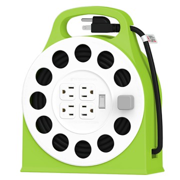 成電牌 3孔一切四座多用途輪座式延長線 35尺(10.5米 )CT-7142