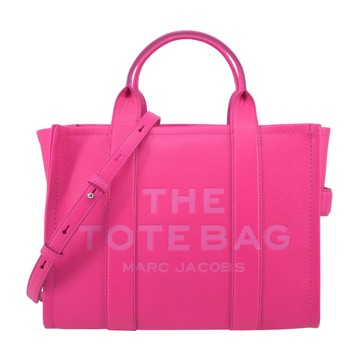 [平輸版] 【MARC JACOBS】 The Leather TOTE 皮革兩用托特包(小/紫霞粉色)真品平輸