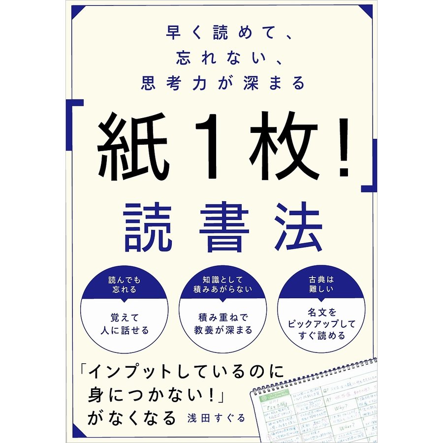 早く読めて,忘れない,思考力が深まる 紙 読書法