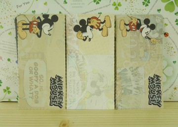 【震撼精品百貨】Micky Mouse_米奇/米妮 ~卡片式MEMO紙-復古圖案