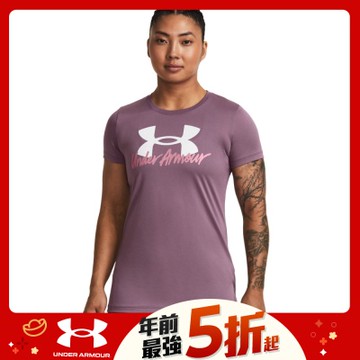 【UNDER ARMOUR】UA 女 Tech Graphic短T-Shirt-1379488-500