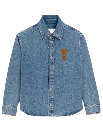 ami paris overshirt with logo