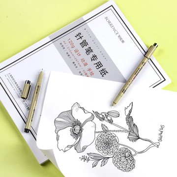 柏倫斯馬克筆專用紙A4針管筆專用紙手繪本動漫工程機械建筑服裝設計美術繪畫草圖紙人物動畫插畫繪畫紙活頁本