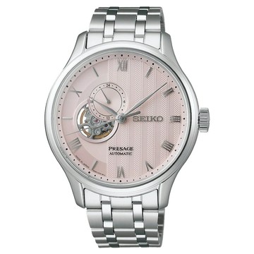 seiko精工Presage調酒師日式庭園京都櫻花羅馬開芯機械腕錶 4R39-00W0F(SSA465J1)SK037